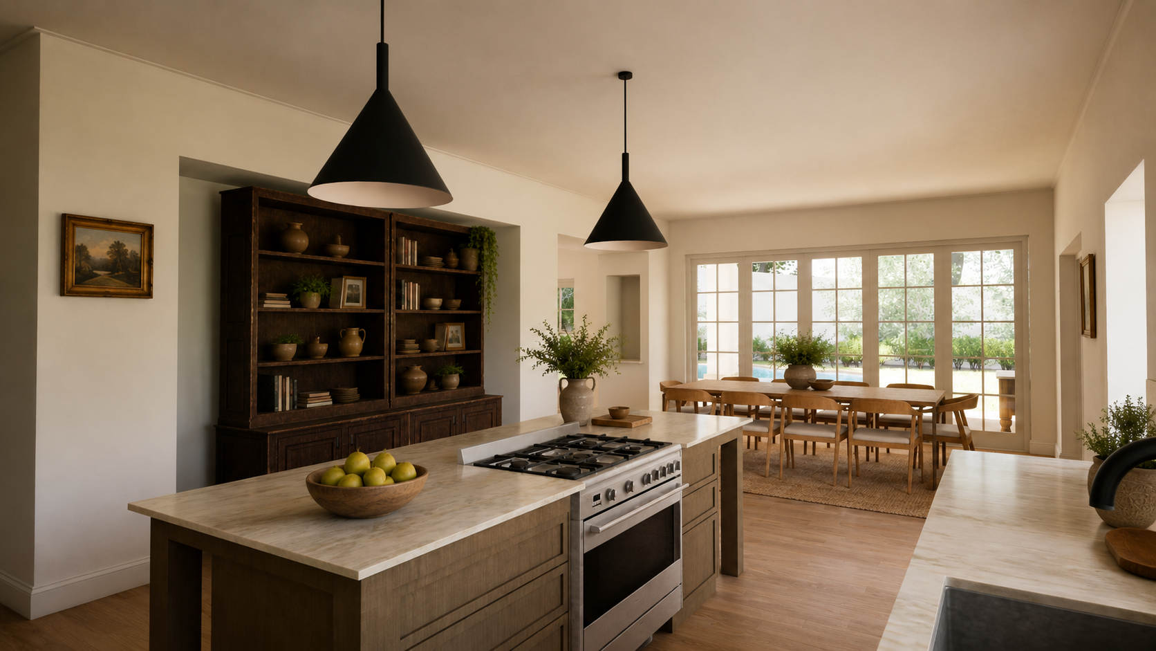 Kamfer kitchen and dining interior